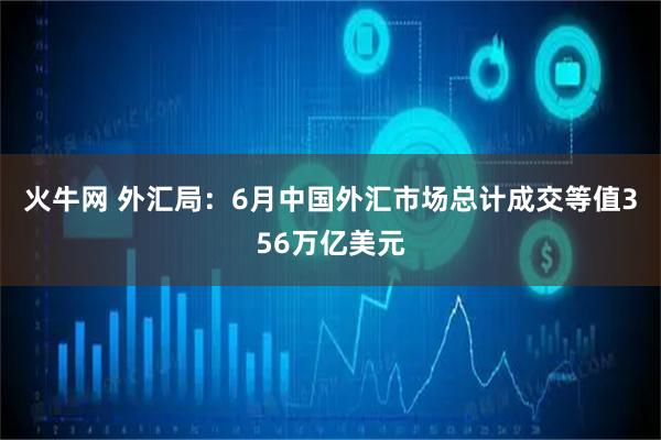 火牛网 外汇局：6月中国外汇市场总计成交等值356万亿美元